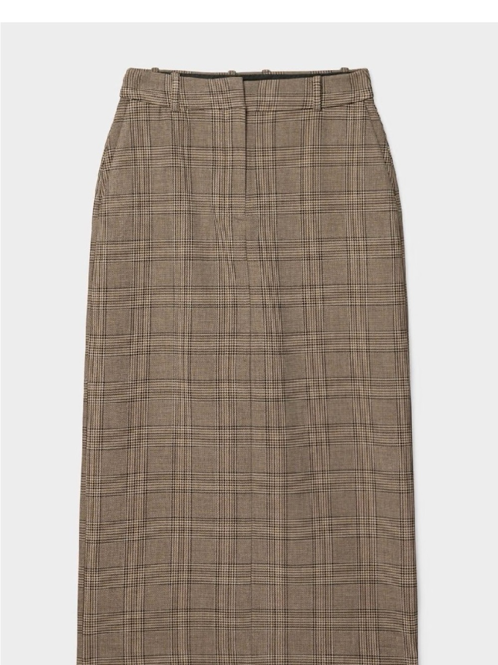 🤎NEW Aritzia Pencil skirt checkered slit front